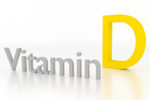vitamin d 3d illustration on white surface